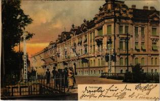 1905 Temesvár, Timisoara; Andrássy út / street view (EK)