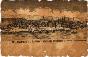 Budapest Urunk 1750-ik évében. Kaucky L. kiadása (Prága) (szakadás / tear)