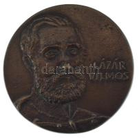 DN "Lázár Vilmos / Országos Örmény Önkormányzat" kétoldalas, öntött bronz plakett (84mm) T:AU