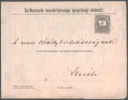 1892 Ősi Marosszék (Erdély) havasbirtokossága igazgatósági elnöke beszámolója a nemes székely szovát...