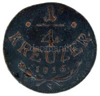 1816S 1/4kr Cu Szomolnok T:XF,VF