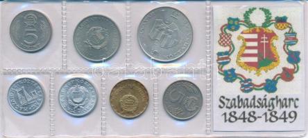 1947-1984. 5Ft (4xklf, közte Ag) + 1989. 50f Al + 1Ft Al+ 2Ft sárgaréz forgalmi érme összeállítás &q...