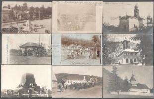 54 db I. világháború idején az erdélyi és román fronton készült fényképek képeslap méretben