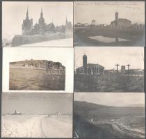 54 db I. világháború idején az erdélyi és román fronton készült fényképek képeslap méretben