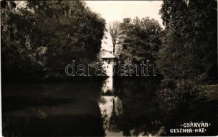 Csákvár, Geszner ház. Gegess photo