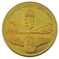 2006. "Magyar Vasút 1846-2006 / 160 éve a haladás szolgálatában MÁV" kétoldalas aranyozott...