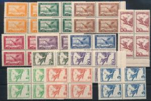 1927 Repülő I. sor négyestömbökben (5P hajtott / folded)