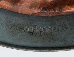 cca 1940 II. világháborús magyar légoltalmi tarajos sisak, szép állapotban