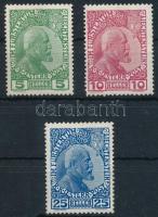 Liechtenstein 1912 Forgalmi sor Mi 1-3 (Mi EUR 250.-)