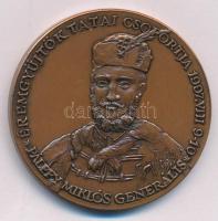 Bozó Gyula (1913-2004) 1997. "MÉE Tata - Pálffy Miklós generális / Tata visszavétele 1597-1997" kétoldalas bronz emlékérem kapszulában (42,5mm) T:UNC Adamo TA2