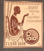Reklámrajongói gyűjtemény vászon kötésű 50 oldalas albumban 1920-as évekbeli újságokból kivágott nag...