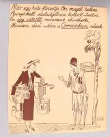 Reklámrajongói gyűjtemény albumban 1920-as évekbeli újságokból kivágott reklámok összesen 57 db, klf...