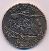 2013. "Tiéd vagyok hazám / A II. Rákóczi Ferenc Katonai Középiskola alapítása 60. évfordulójára" kétoldalas öntött bronz emlékérem. Szign.: Kutas László (1936-) (50mm) T:AU