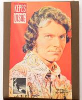Retro album: színészek, hangulatok. 1970-es évekbeli Képes Újság színes címlapok, 52 db, 48 oldalas ...