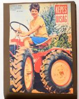 Retro album: színészek, hangulatok. 1970-es évekbeli Képes Újság színes címlapok, 52 db, 48 oldalas ...