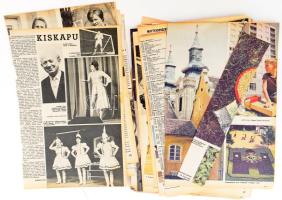 Retro album: színészek, hangulatok. 1970-es évekbeli Képes Újság színes címlapok, 52 db, 48 oldalas ...