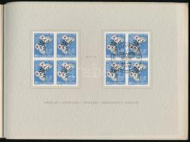 Svájc 1955 Pro Juventute ajándék füzet négyestömbökkel