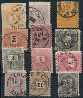 1874-1899 12 db Krajcáros bélyeg