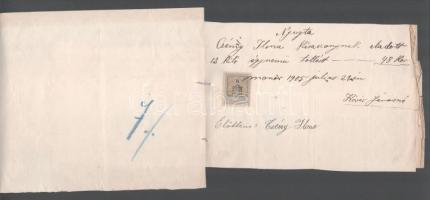 1905 9 db régi számla, szecessziós, judaika témájú is . Fried, Friedmann, Kosch cégek, elegáns és jó...