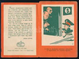 ca 1950 Tito ellenes karikatúrák - leporelló Rákosi Mátyás előszavával 18 képpel, némelyik jelzett, ...