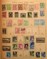 Schaubek Európa album 1944-es kiadás, benne gyűjtemény kezdemény, pár száz darab bélyeg