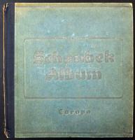 Schaubek Európa album 1944-es kiadás, benne gyűjtemény kezdemény, pár száz darab bélyeg
