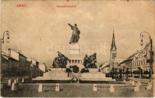 1913 Arad, Kossuth szobor / statue (ázott sarok / wet corner)