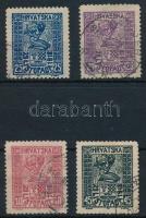 Jugoszlávia 1918 Mi 51-54 (Mi EUR 250,-)
