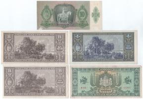1932-1946. 10P - 1.000.000BP (6xklf, 9db) T:F, javarészben szép papír