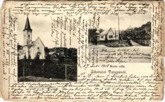 1902 Tarcsa, Tarcsafürdő, Bad Tatzmannsdorf; Mária villa, Kápolna. Frankl és Ledofszky utóda kiadása, Salgó Péter amateur felvétele / chapel and villa (EM)