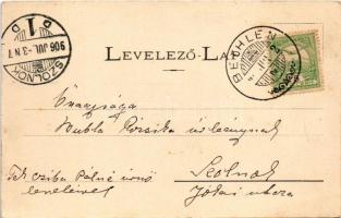 1906 Bethlen, Betlen, Beclean; Bethlen András gróf kastélya. Kajári István kiadása / castle