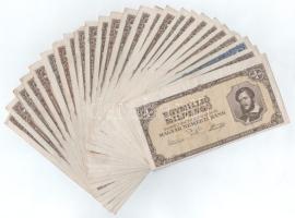 1945. 1.000.000P + 1946. 1.000.000MP (23x), közte látványosan eltolódott nyomat + 1.000.000BP T:AU-F, folt