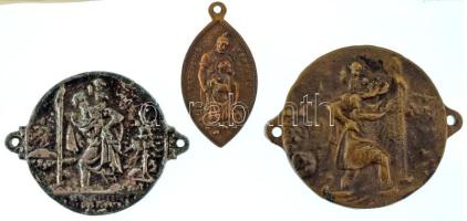 DN "Szent Kristóf" (2xklf) és "Tarzicius vértanú / Jézusom örömöm" (48x25mm) val...