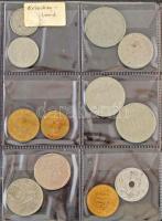 Kisalakú, kétgyűrűs műbőr "MÜNZEN" érmeberakó, 8db klf méretű berakólappal (összesen 78db ...