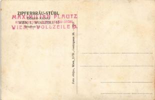 Wien, Vienna, Bécs; Zipferbräu-Stübl (vorm. Eduard Kubetz, jetzt Maximilian Plautz) Wollzeile 15. / ...