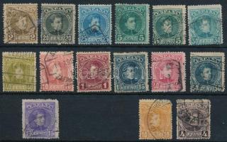 Spanyolország 1901 Mi 206-217 (Mi EUR 100,-)