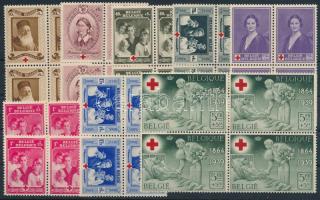 Belgium 1939 4 x Mi 497-504 (Mi EUR 120,-)