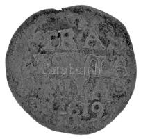 Hollandia 1619. Stuiver Ag "Bezemstuiver" Overijssel tartomány "TRAS-ISVLA-NIA" (0,98g) T:F Netherlands 1619. Stuiver Ag "Bezemstuiver" Province of Overijssel "TRAS-ISVLA-NIA"(0,98g) C:F Krause KM#24