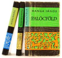 Magyar Néprajz sorozat 3 kötete: Bellon Tibor: Nagykunság, Tálasi István: Kiskunság, Manga János: Palócföld. Bp., 1977-1979., Gondolat. Kiadói kartonált papírkötések és kiadói félvászon-kötés, kopott kiadói papír védőborítókban,