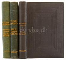 3 történelmi könyv:  Seignobos: A francia nemzet őszinte története. Ford.: Cs. Szabó László. Bp., én., Athenaeum.  S. F. Platonov: Oroszország története. Bp., Athenaeum.  Agostino Savelli: Itália története. A birodalom bukásától a birodalom megalapításáig. Fordította Brelich Mario. Bp., é.n., Athenaeum. Kiadói egészvászon sorozatkötésben