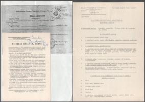 cca 1990-2001 Egykori tiszt kárpótlási iratai