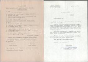 cca 1990-2001 Egykori tiszt kárpótlási iratai