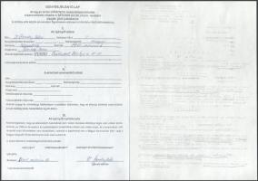 cca 1990-2001 Egykori tiszt kárpótlási iratai