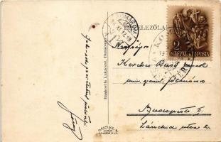 1938 Dunacsún, Dunacsúny, Csún, Cunovo (Rajka mellett, Pozsony, Bratislava); Duna részlet, Iskola, R...