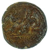 Római Birodalom 127-128 / Hadrianus / Egyiptom / Alexandria / Drachma bronz (20,83g) T:VF,F Roman Empire 127-128 / Hadrian / Egypt / Alexandria / Drachm bronze "[AUT KAI TRAI ADRIA SEV]" Nilus reclining left, holding cornucopiae, hippopotamus beneath left arm (20,83g) C:VF,F