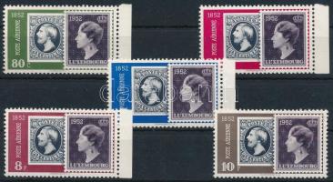 Luxemburg 1952 100 éves a luxemburgi bélyeg Mi 490-494 (Mi EUR 100.-)