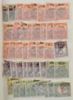 260 db megszállási bélyeg Bodor vizsgálójellel, 8 lapos, kisméretű Schaubek berakó kb. felében