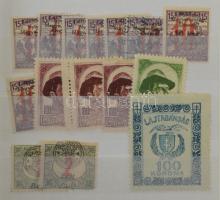 260 db megszállási bélyeg Bodor vizsgálójellel, 8 lapos, kisméretű Schaubek berakó kb. felében