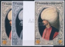 2021/07 Szulejmán 4 darabos emlékív garnitúra (28.000)