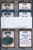 2021/08 Rózsa Sándor 4 darabos emlékív garnitúra (28.000)